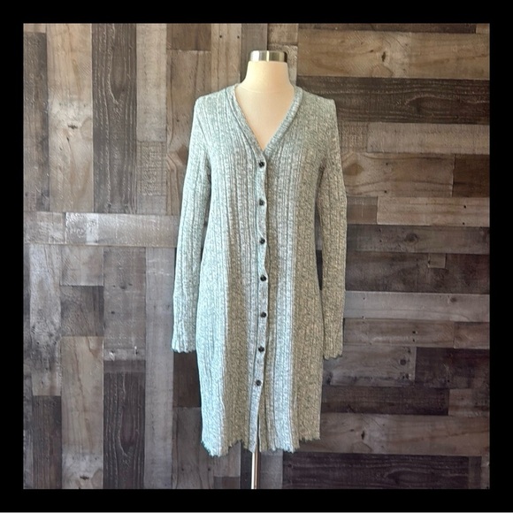 Anthropologie Akemi + Kin button up cardigan duster size small romantic boho - Picture 1 of 13